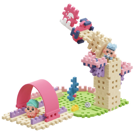 Klocki konstrukcyjne Mini Waffle Magiczna Wieża Księżniczka 80 elementów Marioinex