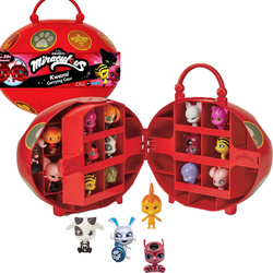 Zestaw Miraculous Biedronka i Czarny Kot kolekcjonerskie opakowanie + 4 figurki kwami