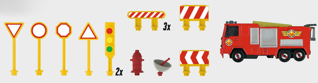 OUTLET Strażak Sam Remiza strażacka z torem + wóz strażacki Jupiter PRODUKT NIEKOMPLETNY USZKODZONE OPAKOWANIE