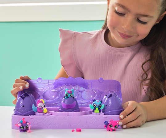 Hatchimals Alive! Neon Rainbow 5 figurek w jajkach i 11 akcesoriów