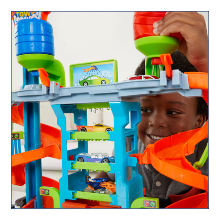 Hot Wheels Tor samochodowy Zakręcona Megamyjnia + samochód