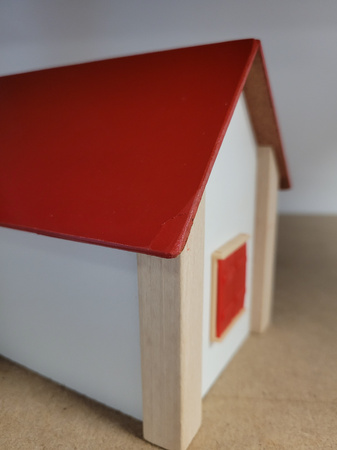 OUTLET Drewniana Farma Zagroda + figurki zwierzątka wiejskie gospodarstwo domowe 23 elementy WADLIWA