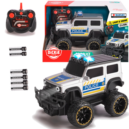 Zdalnie sterowany Radiowóz Policyjny Offroarder Suzuki światło/dźwięk