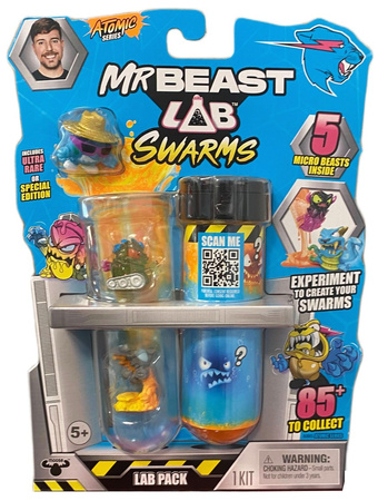 Zestaw 5 figurek niespodzianek Mr Beast Lab Swarms Atomic Series Lab Pack