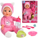 Fotelik Dla Lalki Samochodowy + Lalka New Born Baby 30 Cm z Akcesoriami