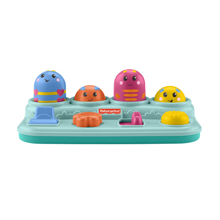 Fisher Price Aktywizujące Robaczki Zabawka Montessori dla Dzieci Ciągnij Przesuwaj Naciskaj