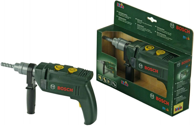 Wiertarka Udarowa Bosch z dźwiękiem i światłem + Okulary Ochronne