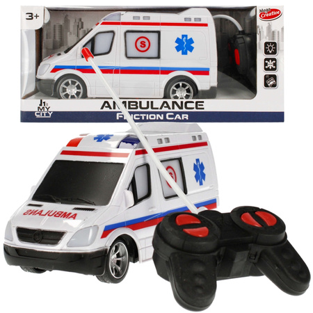 Zdalnie sterowany pojazd Ambulans Moje Miasto RC światło