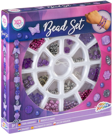 Zestaw do robienia biżuterii dla dzieci bransoletki koraliki