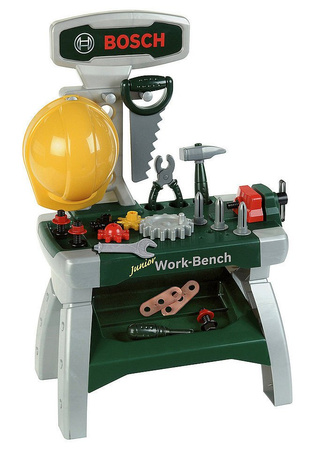 Warsztat Dla Dzieci Bosch Narzędzia Kask Młotek Bosch Junior Klein 20 elementów