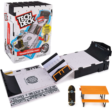 Tech Deck Duży Zestaw Fingerboard kolorowa Deskorolka The Berrics Transformujący Skate Park Rampa + Gratis deskorolka