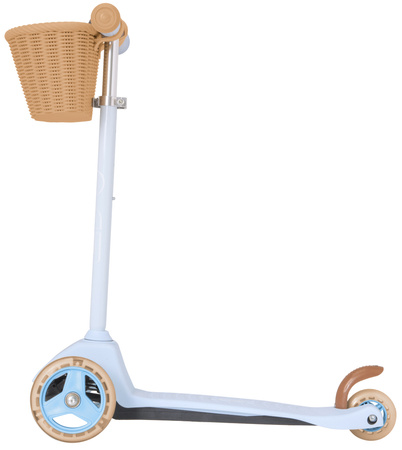 EVO Regulowana Trójkołowa Hulajnoga dla Dzieci z Koszyczkiem Mini Cruiser with Basket Błękitna