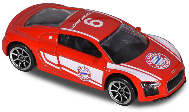 Samochodzik Auto FC Bayern Monachium Robert Lewandowski Audi R8 Coupé