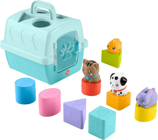 Fisher-Price Sorter Transporter Zestaw klocków z motywem zwierząt