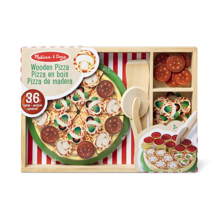 Zestaw Pizza Do Krojenia Na Rzep Zestaw Mały Kucharz Melissa & Doug 36 Akc.