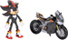 Mały Zestaw Sonic 3 The Hedgehog Figurka Shadow + czarny Motocykl