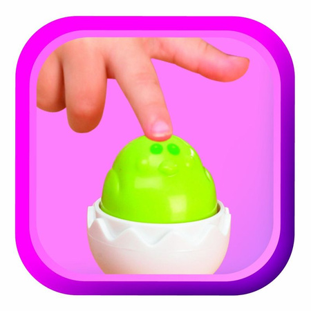 Tomy Wesołe Piszczące Jajeczka Jajka Z Dźwiękiem Sorter W Pojemniku Sorter Kształtów