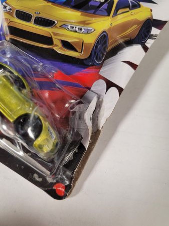 OUTLET Hot Wheels Silver auto BMW M2 2016 Pojazd Osobowy Złoty Samochód USZKODZONE OPAKOWANIE
