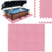 Humbi mata piankowa puzzle piankowe fitness wodoodporne pod basen 12 szt. różowy 240 x 180 x 1 cm