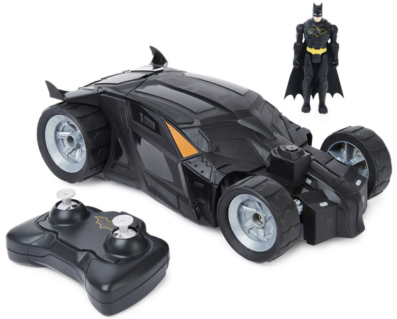 OUTLET Batman Batmobile zdalnie sterowany pojazd RC samochód auto i figurka DC Comics WADLIWY