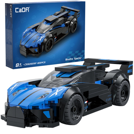 Klocki konstrukcyjne CaDA wyścigówka Samochód wyścigowy Bluefire Specter Auto sportowe 165 elementów