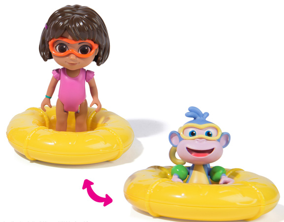 Dora Poznaje Świat Zestaw Splash-Splash 2 Figurki Dora i Butek + Akcesoria