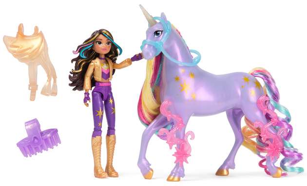 Akademia Jednorożców Zestaw lalka Sophia i figurka jednorożca Wildstar + akcesoria Unicorn Academy