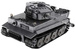Klocki konstrukcyjne CaDA Zdalnie sterowany szary czołg Pojazd militarny Tygrys Tiger RC 925 elementów
