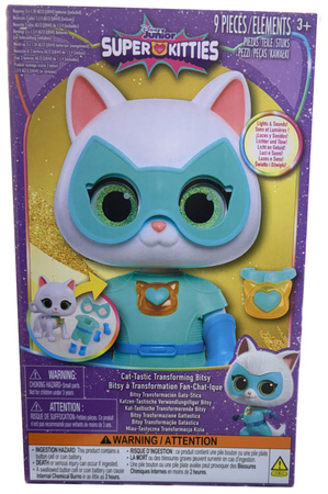 Disney Junior Superkoty Super Kitties Interaktywna Figurka Bitsy/Kizia 20 cm + akcesoria Światło Dźwięk