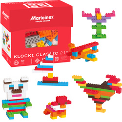 Klocki konstrukcyjne Classic zestaw 210 elementów Marioinex