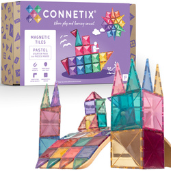 CONNETIX Pastel Starter Pack Kreatywne klocki magnetyczne 64 elementy