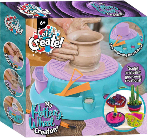 OUTLET Koło Garncarskie Dla Dzieci Zestaw do tworzenia ceramiki z kołem garncarskim USZKODZONE OPAKOWANIE