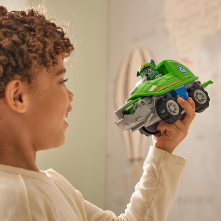 Zestaw Psi Patrol Jungle Pups Pojazd Rocky'ego + figurka