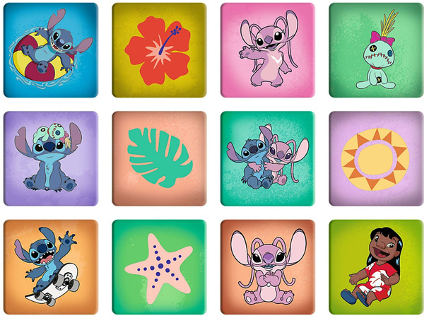 Trefl Disney Puzzle 2w1 + memos Lilo&Stitch Wesoły dzień 3+