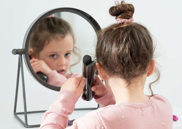 Lalka Duża Głowa do czesania i stylizacji włosów Deluxe Księżniczka Disney Elsa Kraina Lodu z akcesoriami + Dyson Zestaw do stylizacji włosów Prostownica Corrale - 4 elementy