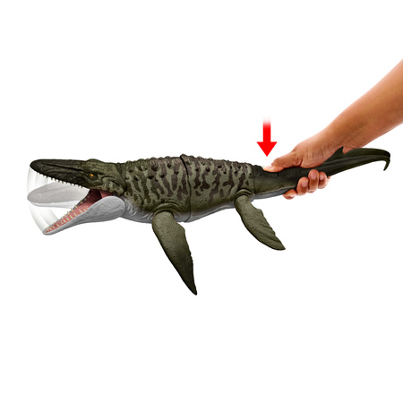 Figurka Dinozaur Jurassic World Rebirth Mosasaurus Bite'n'blast 65 cm