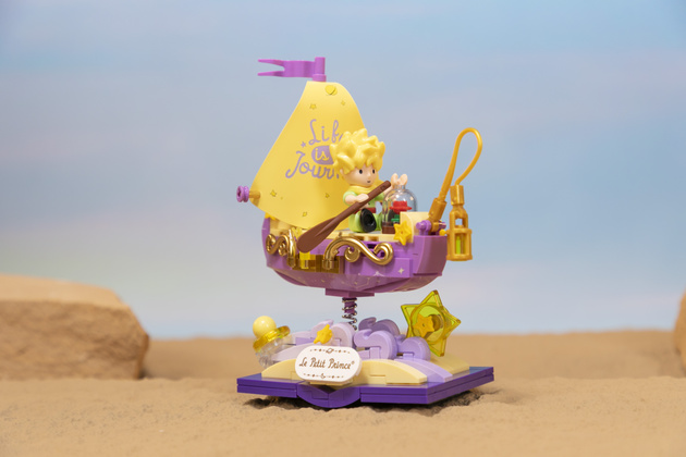 Klocki konstrukcyjne Pantasy Mały Książę Łódź Starry Ride Boat Le Petit Prince 114 elementów