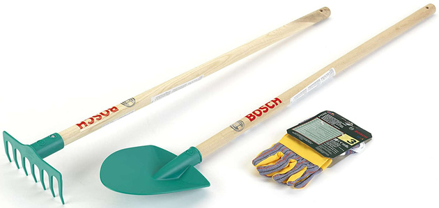Zestaw narzędzi ogrodowych Bosch grabie łopata dla dzieci Klein 2712
