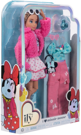 Disney ILY 4ever modna lalka z motywem Myszki Minnie i zestawem akcesoriów 30 cm