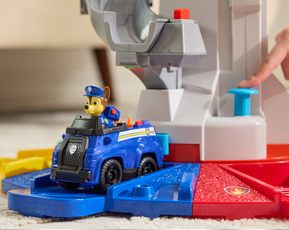 Ogromna wieża obserwacyjna Psi Patrol 81 cm z bohaterskim Chase'm i pojazdem