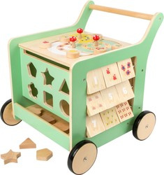 Small Foot Drewniany edukacyjny chodzik pchacz Las 5w1