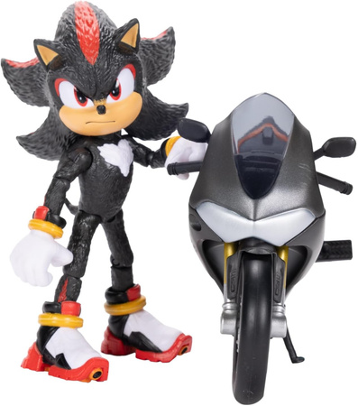 Mały Zestaw Sonic 3 The Hedgehog Figurka Shadow + czarny Motocykl