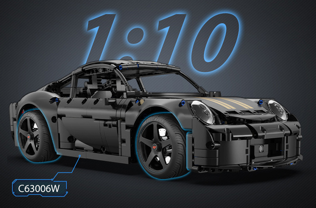CaDA Zestaw licencjonowanych opon Goodyear 1:10 do pojazdów RC i modeli statycznych 4 elementy D014-003
