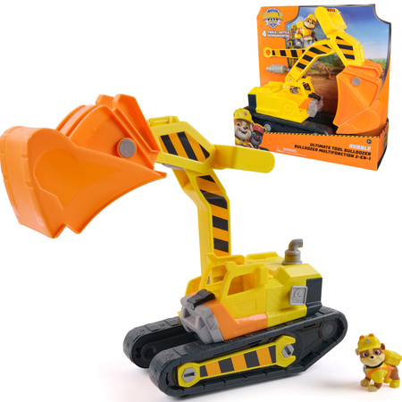 Psi Patrol Koparka Buldożer Budowlany 32 Cm Rubble I Jego Ekipa + Figurka