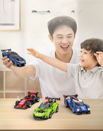 Klocki Konstrukcyjne CaDA Czerwony Samochód miejski Triumph Legend 123 elementy