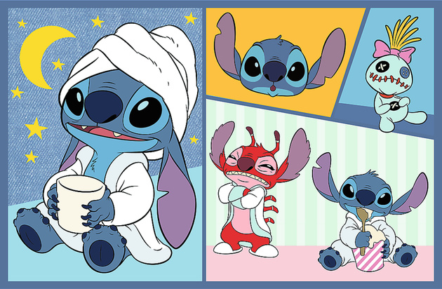 Puzzle Trefl 2 x 70 Stitch ze Stitchem nie ma nudy