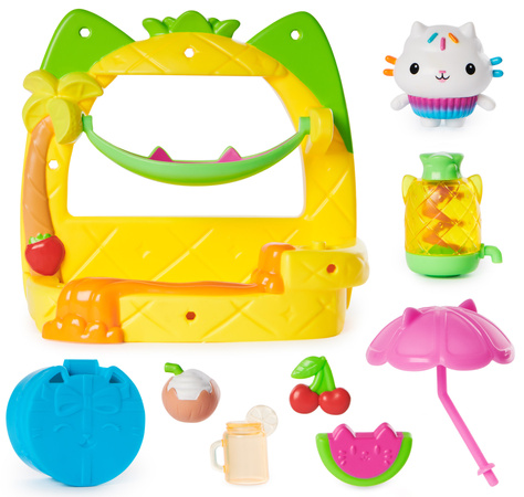 Koci domek Gabi zestaw Balkonik owocowa impreza figurka Łakotka + akcesoria