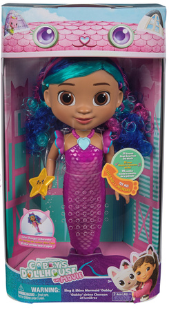 Koci Domek Gabi Film Śpiewająca Lalka Syrenka Gabi Mermaid Gabby's Dollhouse the Movie Światło Dźwięk