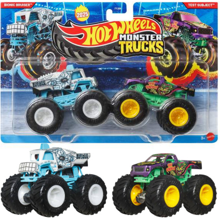 Hot Wheels Monster Truck Bionic Bruiser vs.Test Subject 2 pojazdy