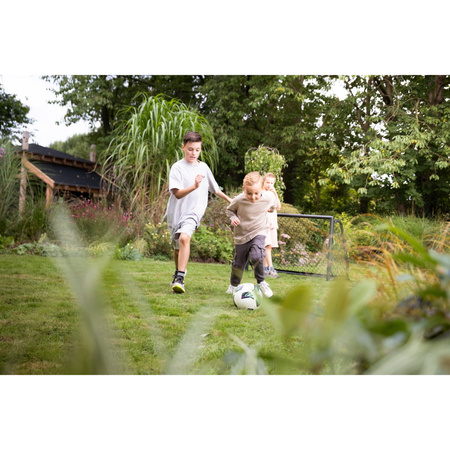 Bramka aluminiowa czarna do gry w piłkę nożną Scala 120x80 cm